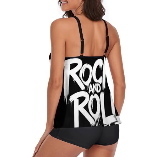 Women's Fashion Swimsuits Tummy Control Tankini Sets Two Piece Swimwear3