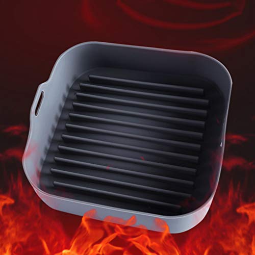 Cabilock Recipiente de resfriamento para aquecimento de alimentos de silicone para fritadeira a ar e