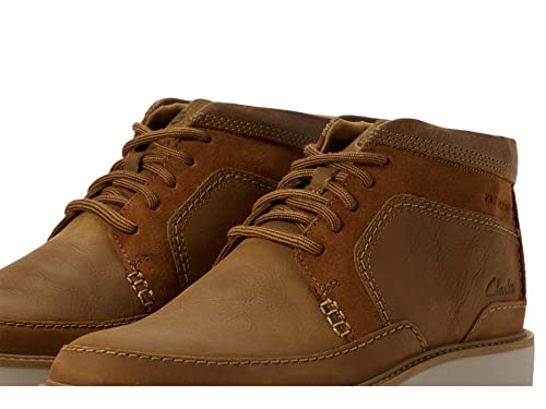 Clarks Men's Barnes Plain Oxford Boot, Tan Leather, 12 #TOP5
