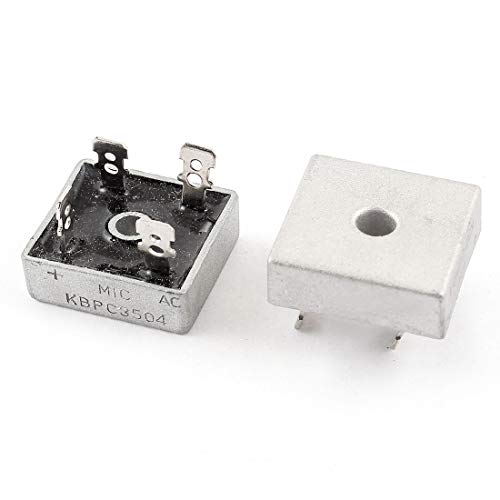 New Lon0167 2��KBPC3504 4�s���͂񂾕t�����^���P�[�X�u���b�W������400V 35A(2 St?cke KBPC3504 4 Pin L?t�un Metallgeh?use Br?ckengleichrichter 400 �� 35A