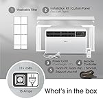 LG 10,000 BTU Smart Window Air Conditioner, 115V, Cools 450 Sq. Ft. for Bedroom, Living Room, Apartment, Dual Inverter, Quiet Operation, Energy Star, works with LG ThinQ, Amazon Alexa and Hey Google - Image 5