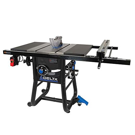 Delta 36-725T2 Contractor Table Saw with 30" Rip Capacity and Steel Extension Wing