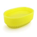 New Star Foodservice 44089 Fast Food Baskets, 10.5 x 7 Inch, Set of 12, Yellow