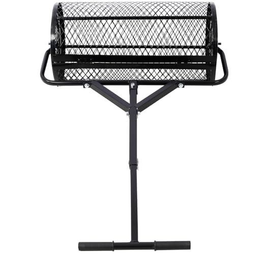 Geelife Esparcidor de Turba 24 Pulgadas Acero Negro miniatura 5