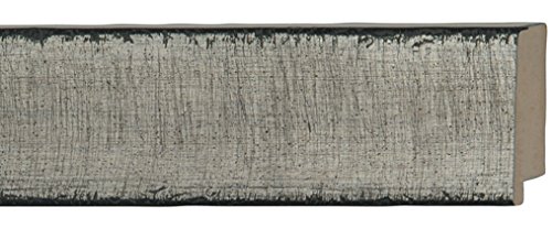 CountryArtHouse Picture Frame Moulding (Wood) 100ft bundle - Traditional Silver Finish - 2.25