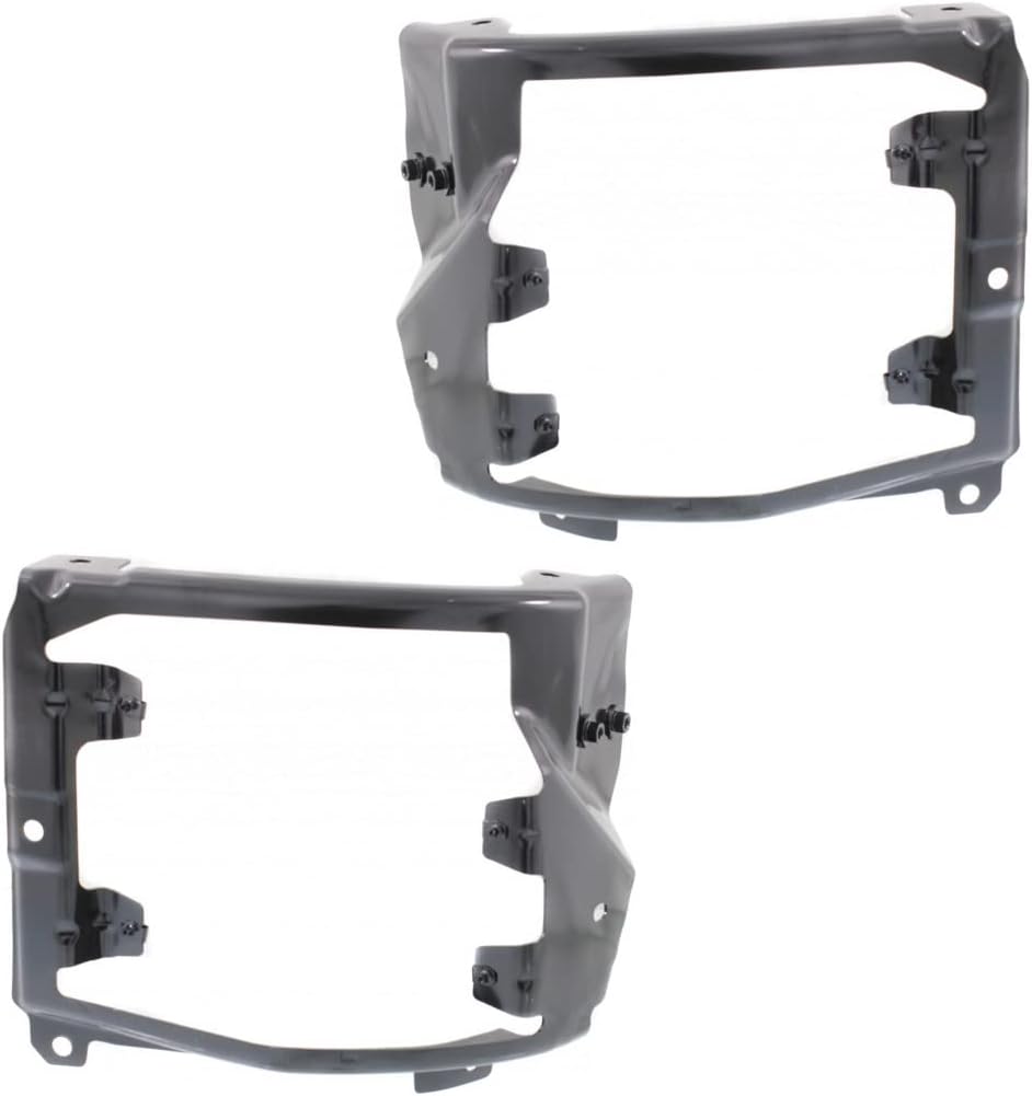 for Chevy Silverado 1500 2016 2017 2018 Bumper Support Bracket Driver and Passenger Side | Pair | Front | Outer | High Strength Steel | Use w/ Fogs | CAPA | Replacement for GM1062114, GM1063114