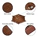 Dice Tray 12 Inch Dice Rolling Tray Folding Dice Tray Holder for RPG DND Table Games Double Sided PU Leather Tray (Camel)