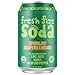Fresh Fizz Sodas Organic Soda - All Natural Soda Sweetened With Honey, Flavors Include Sparkling Juices and Soda Pops Like Cola and Ginger Ale - No Stevia Aftertaste, Made With Real Food Ingredients. Great For Paleo And SCD Diets (4-pack, Sparkling Jalapeño Limeade)