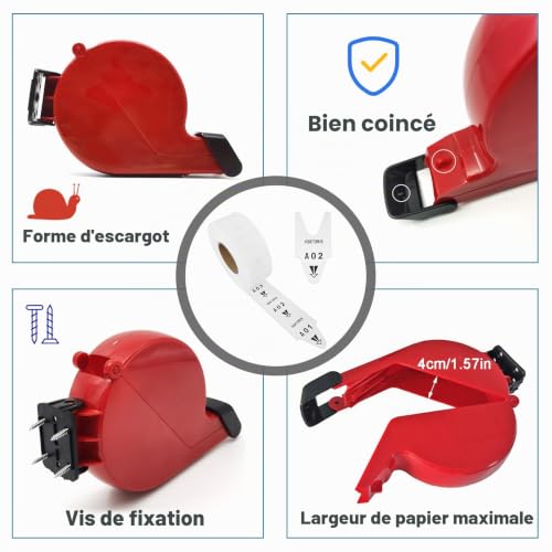 CYSSJF Distributeur de tickets attente | Gestion sans tickets client pour magasin/salle d’attente/restaurant/clinique/cafétéria – vue 4