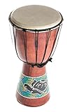 djembe trommel kaufen berlin Holz mahagoni 40cm Anfänger Djembe Trommel Bongo Drum Holz Bunt Schildkröte