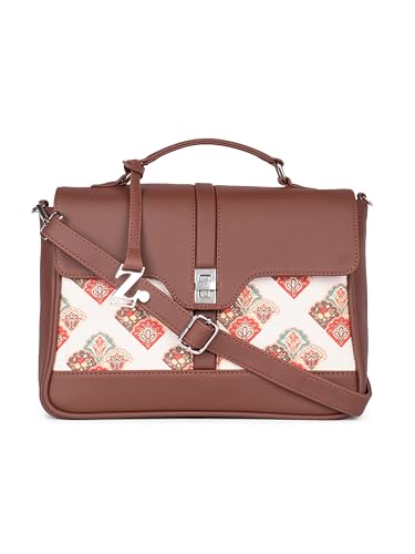 Image of ZOUK | Women's Vegan Leather | Stylish Handbag with Adjustable Strap, Top Handle |