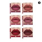 6Pcs Nude Matte Liquid Lipstick Set, Waterproof Long Lasting Non-Stick Cup Nude Lipstick 24 Hour Not Fade Matte Lipstick Professional Lip Gloss Makeup Valentine's Day Gifts for Women (Set A) - Image 2