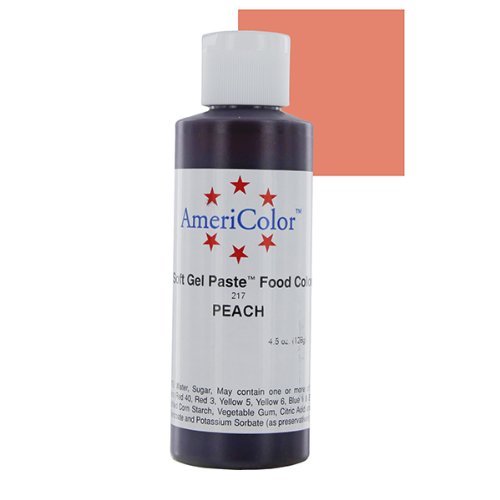 PEACH SOFT GEL PASTE 130ml Cake Decorating