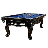 Billiard-Royal Billardtisch Pooltisch Modell Piano 9 ft. mit hochwertigem K-55 Bandengummi und freier Tuchwahl , Tuchfarbe:Royal Blue