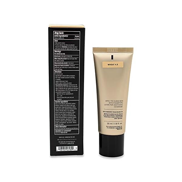 bareMinerals-Complexion-Rescue-Tinted-Hydrating-Gel-Cream-SPF-30-Wheat-45-118-Ounce bareMinerals Complexion Rescue Tinted Moisturizer for Face with SPF 30 + Hyaluronic Acid, Hydrating Tinted Mineral Sunscreen for Face, Skin Tint, Vegan