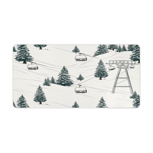 Ski Lift con alfombrilla de escritorio grande impermeable 30x60 cm miniatura 1