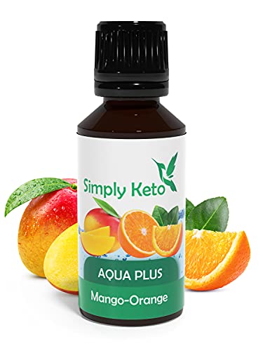 Simply Keto Aqua Plus Flavour Drops (Mango-Orange) 30ml - Natürliche Aromatropfen ohne Kalorien - Sirup-Alternative für 12 Liter Wasser mit authentischem Geschmack - Ohne Aspartam & Zuckerfrei Cover