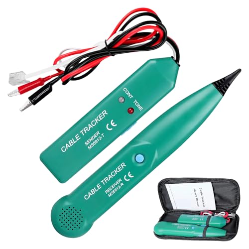 Cable Tracker, Kabelbruch Suchgerät, Kabel Tracker, Mähroboter, MS6812 Multifunctional Cable Checker Leitungssucher, Kabelsucher Leitungssuchgerät Für Telefonleitungstest, Netzwerkkabel-Tester