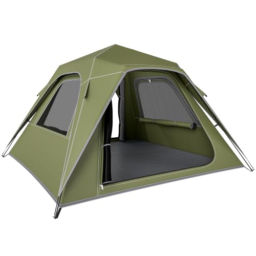 Image of Outsunny Pop Up Tent Instant 3000mm Waterproof UPF50+ for 2-3 PeopleGreen