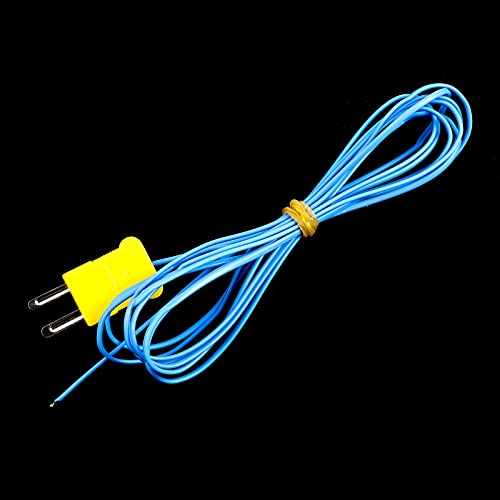 Image of Frienda 2 Meter K-Type Temperature Sensor Mini-Connector Probe Sensor Temperature Sensors Measure Range -40 to 400 Degrees Celsius (-104 to 752 Degrees Fahrenheit) for Sensors (50 Pieces)