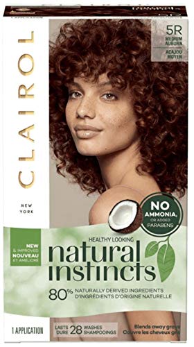 Clairol Natural Instincts Hair Color, [5R] Medium Auburn 1 Each (Pack of 5)