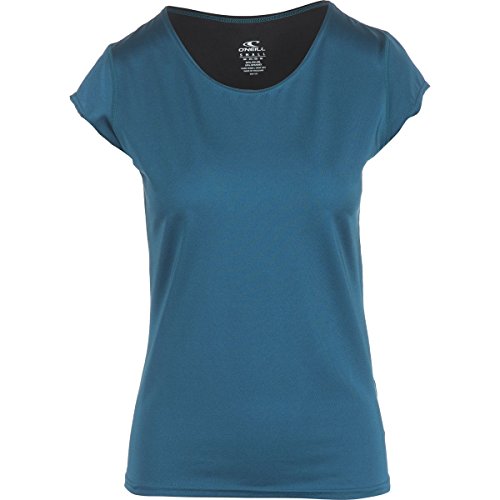 Combinaison rashguard O'Neill pour femme avec manches courtes deep teal et noir