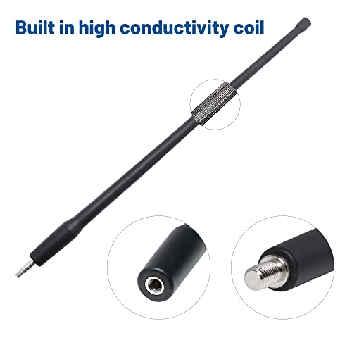 Anina 13 Inch Antenna Mast For Nissan Frontier(1998-2021) Titan(2004-2022) Aerial Antenna For Fm/Am Radio Signal Reception Car Wash Proof - Durable Flexible Rubber #TOP4