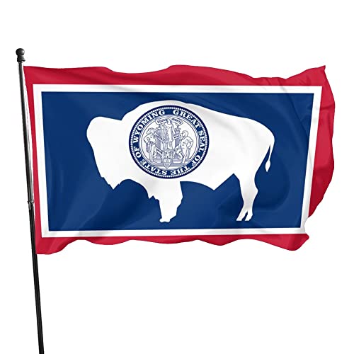 Bandiera dello Stato del Wyoming, 3x5 piedi, decorazione da giardino per esterni