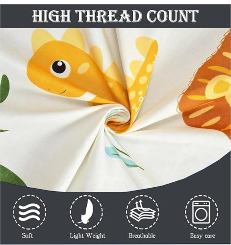Image of Filymore Cute Lion 3-Piece Kids Bedding Set - Single Bed Comforter, Matching Bedsheet & Pillow Cover - Soft Peach abd White Design for Children's Room(90X60) inch