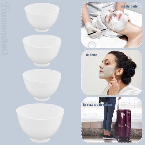 Framendino 4 Pack Bowls de Silicona para Mezclar Mascarillas Faciales miniatura 5