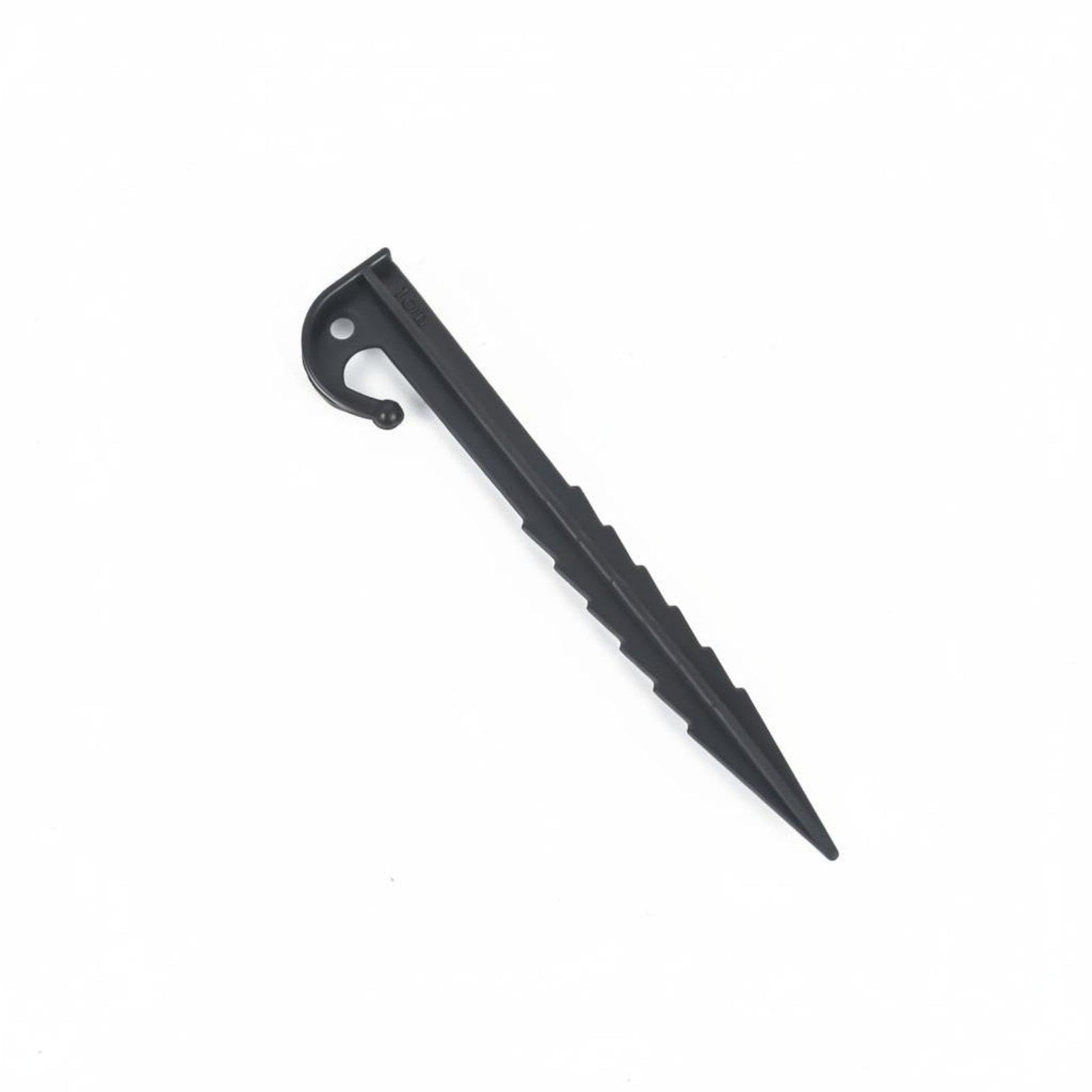 Threaded Ground Stake Firm Hold Threaded Ground Peg Easy Installation Tent Peg for Backpackers, Tarp Setup Black No.3-image-13