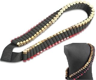 10, 12 & 20 Gauge GA Stealth Black 56 Round Shotgun Shotshell Ammo Shot Shell Shoulder Bandolier Bandoleer Carrier - Safety Solution