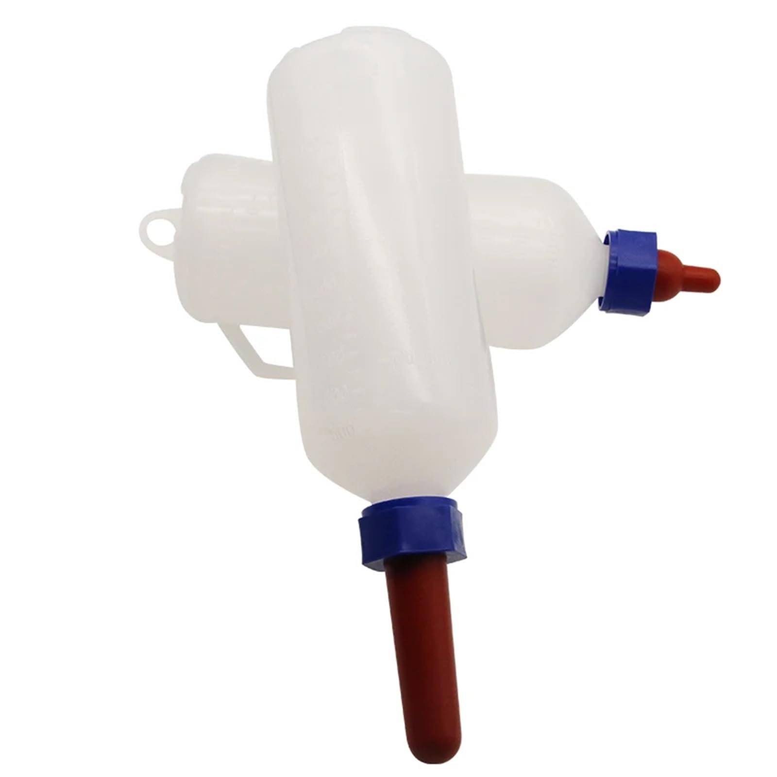 Biberon per agnelli, Biberon for latte d'agnello bianco da 1000 ml for vitello, maialino, capra con capezzolo | 1000ML-Sheep milk bottle