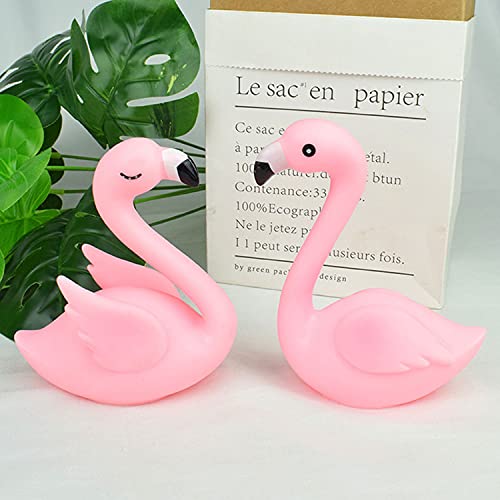 21 Pcs Flamingo Cake Toppers Set, Hawaiian Luau Cake Topper, Big Flamingo Palm Leaves Hibiscus Flowers Hawaiian Luau Cake Party Decorations For Tropical Theme Birthday Wedding Party Supplies #TOP6