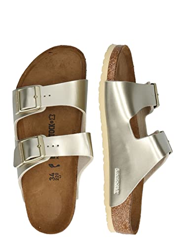 Image of Birkenstock Boy's Slippers, Electric Metallic Gold, US:7.5