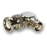 C&E CNE41831 BNC Right Angle Adapter, BNC Male to BNC Female Elbow