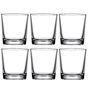 Pasabahce Alanya Whisky/Juice/Water Glass Tumbler 190 ml 6 Pcs Set, Transparent
