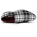 Men's Vintage Plaid Fashion Smoking Slipper Dress Tuxedo Loafers Slip On Shoes SM-50 (Black White, us_Footwear_Size_System, Adult, Men, Numeric, Medium, Numeric_9)