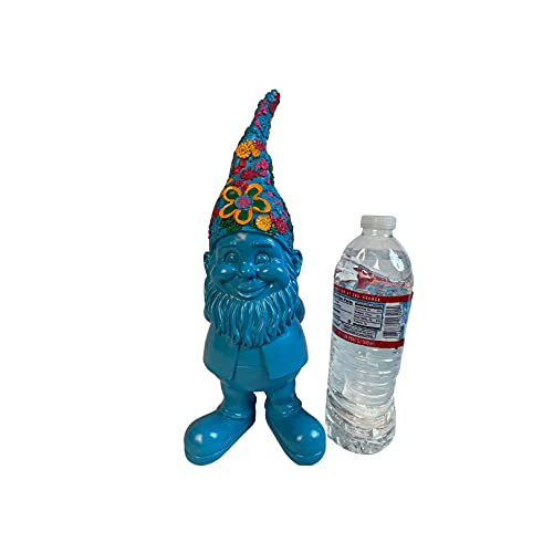 Gnome-a-Palooza, Neon Colors 60's & 70's Groovy Garden Gnome Statue (Blue) by Gnome-a-Palooza - Used condition - Image 3