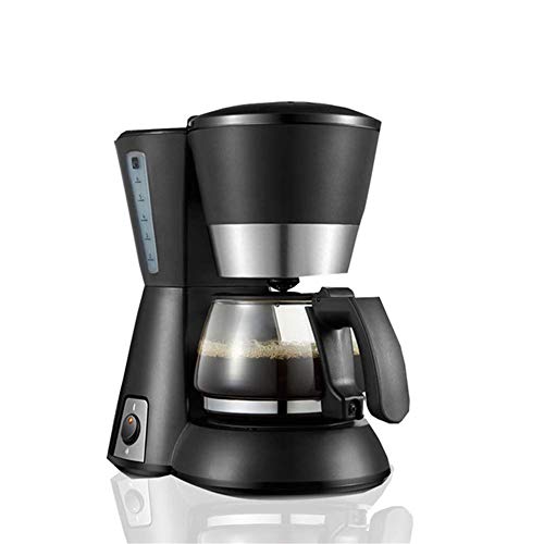 DERUKK-TY Kaffeemaschine Single ,Haushaltsautomatische Teemaschine Tropfglas-Kaffeekanne Kleine amerikanische Kaffeemaschine