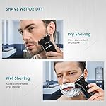 Electric Shaver for Men Face, Electric 3D Rotary Razors Wet and Dry Whole Body Washable Rechargeable Cordless Electric…