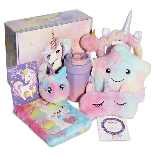 Beauenty Unicorn Gift Box Set for Girls, Age 4-12, Includes ...