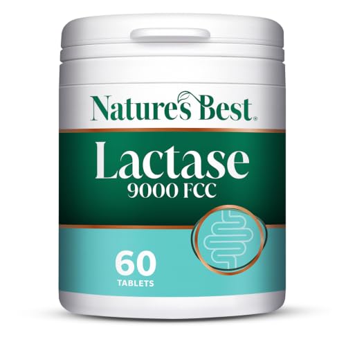 Natures Best Super Strength Lactase Tablets 9000 FCC 60 Tablets