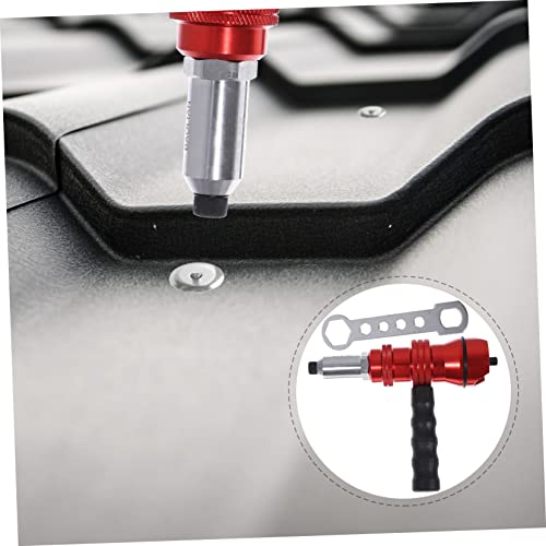 DRESSOOS 1 Conjunto De Pistola De Rebite Elétrica Ferramentas De Fundição Adaptador De Rebite Chave