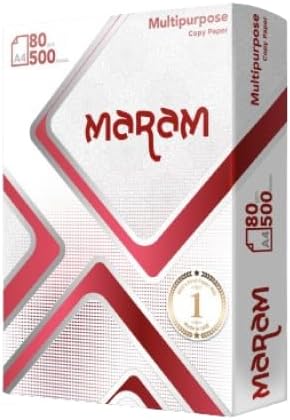 Elevate Your Workspace with Maram A4 Paper Ream | The Pinnacle of Document Elegance | 500 Pages, Engineered for Impeccable Printing, Copying, and Everyday Writing