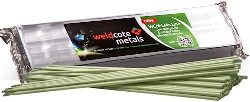 Weldcote Metals E-7018 Welding Rod for Safer Welding, Low Manganese Emission Welding Sticks, Patented Coated Metal Arc Welding Electrode, 3/32 Welding Rods 7018 (5 lbs) - Made in Israel