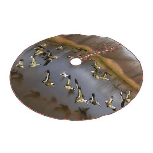 Jupe de sapin canards sauvages volants le cadeau de Noël parfait