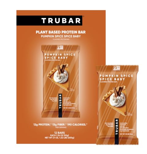 Image of TRUBAR Vegan Protein Bar, Spice, Spice Baby, Plant Based, 12ct
