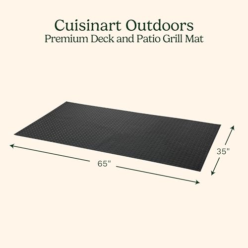 Cuisinart Premium Deck and Grill Mat, 65" x 36", Non-Slip Rubber Mat for BBQ, Griddle and Grill All Season Protection for Patio, Deck and Porch by Cuisinart - Image 2