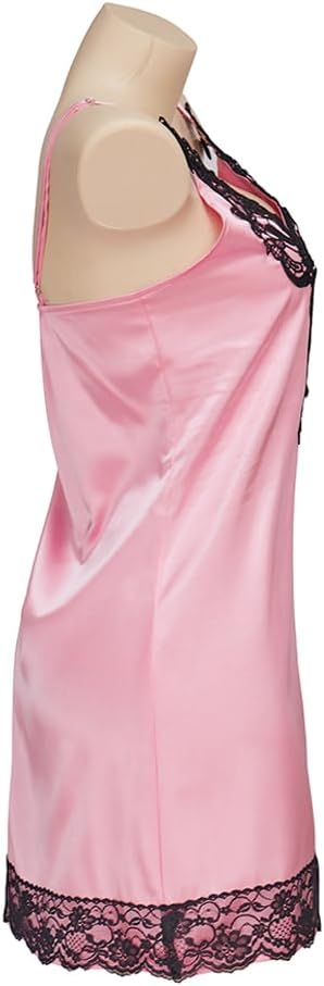 MyheroCos 13 Going on 30 Cosplay Costume Jenna Rink Pink Slip Dress Bodycon Mini Dress Lace Trim Sexy Lingerie Nightdress